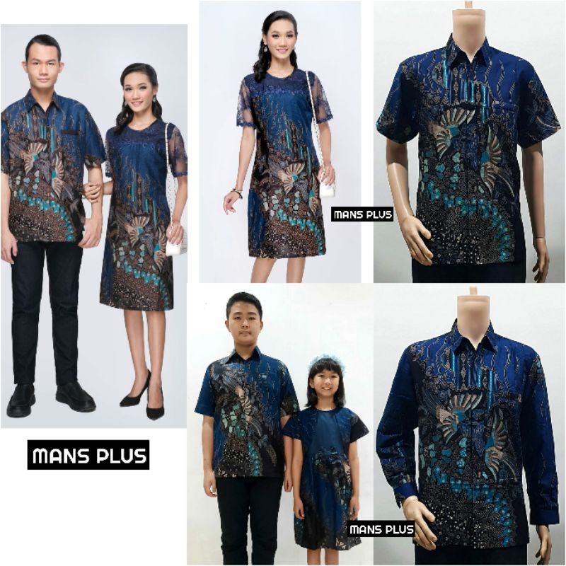 Dress Wanita Jumbo Batik Modern Terusan Tunik Kombinasi Brokat Big Size M L XL XXL 4L 5L NGK