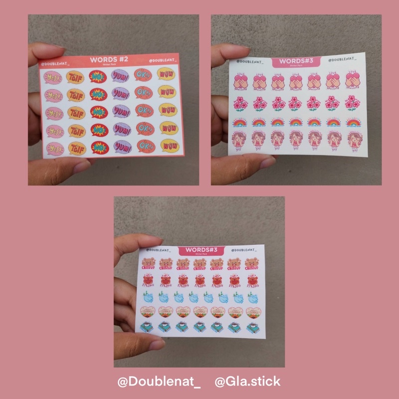 

Doublenat Words Stickers