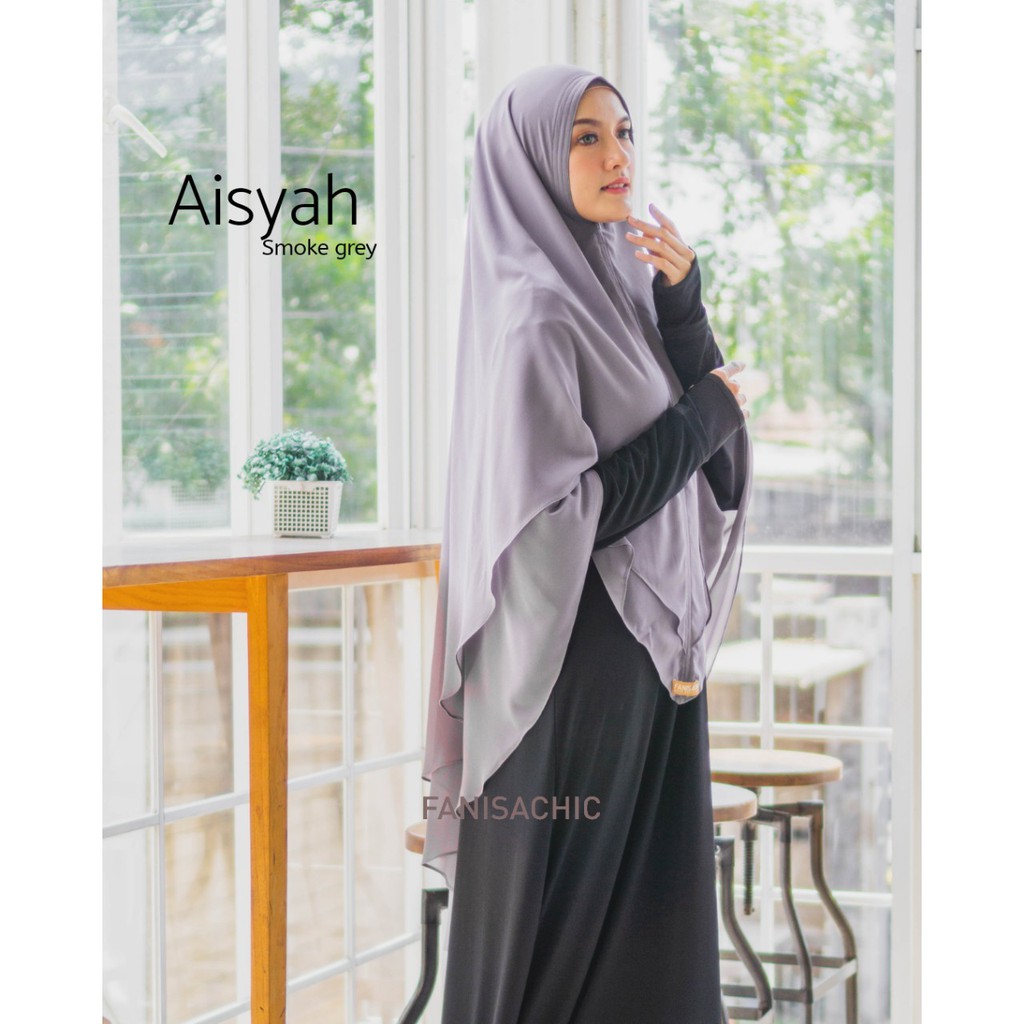 KHIMAR AISYAH Fanisachic JILBAB SYAR'I - NEW SERIES 2020 - Jilbab Polos fanisa chic