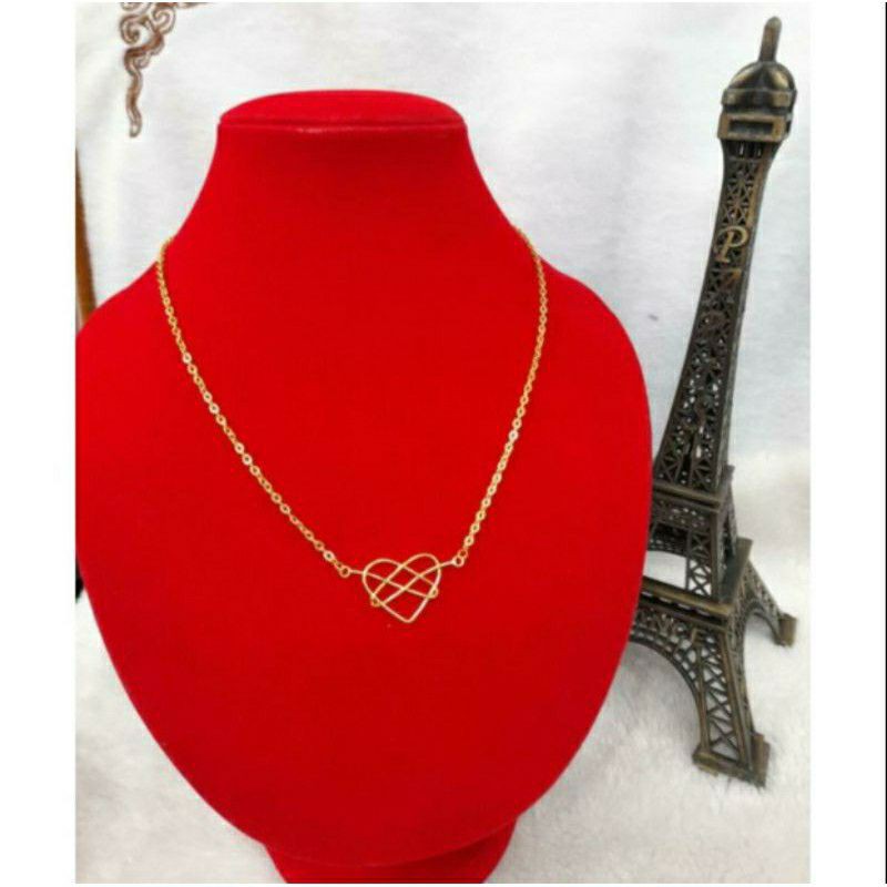 Fourfashion Kalung Titanium Ikatan Cinta Gold dan Rosegold N1803200