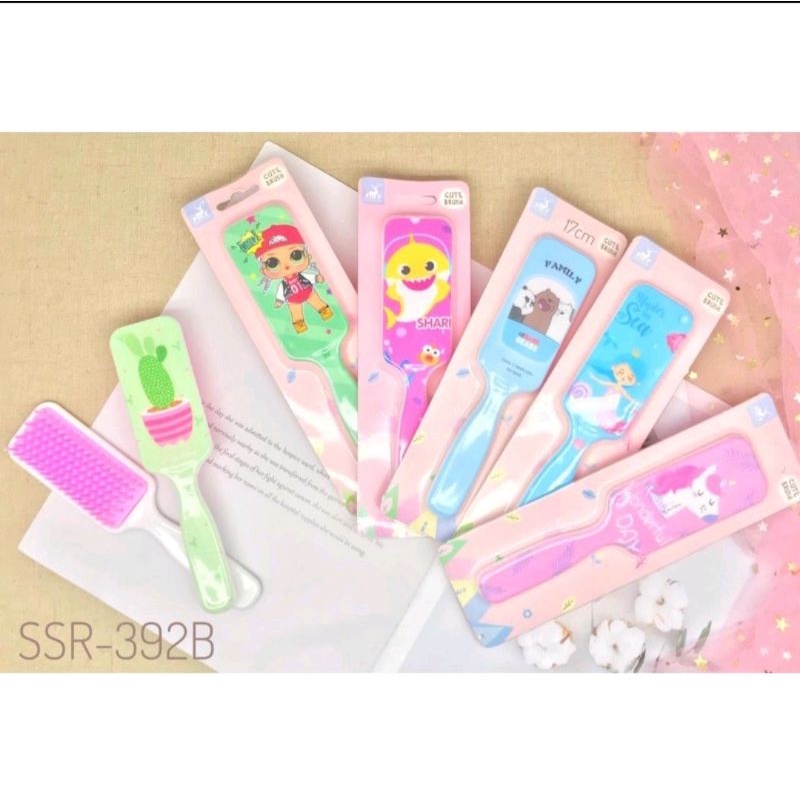sisir rambut anak anti kusut sisir anak karakter cantik