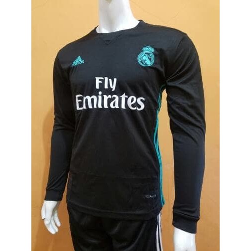 JERSEY REAL MADRID AWAY LONGSLEEVE LS 2017/2018 GRADE ORI