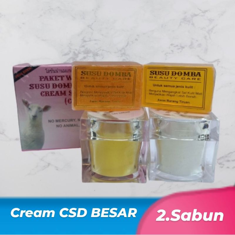 Paket // Cream Csd [ 2 Sabun ] Tambahan Sabun 1