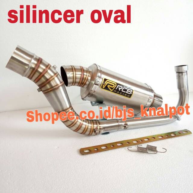 Knalpot rcb oval PNP BEAT street lama FI MIO sporty z m3 fino vario scoopy xride aerox Nmax dll