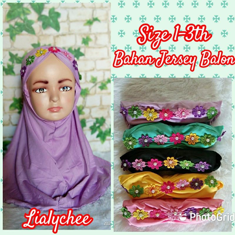 Hijab Anak Mahkota Bunga / Hijab Murah
