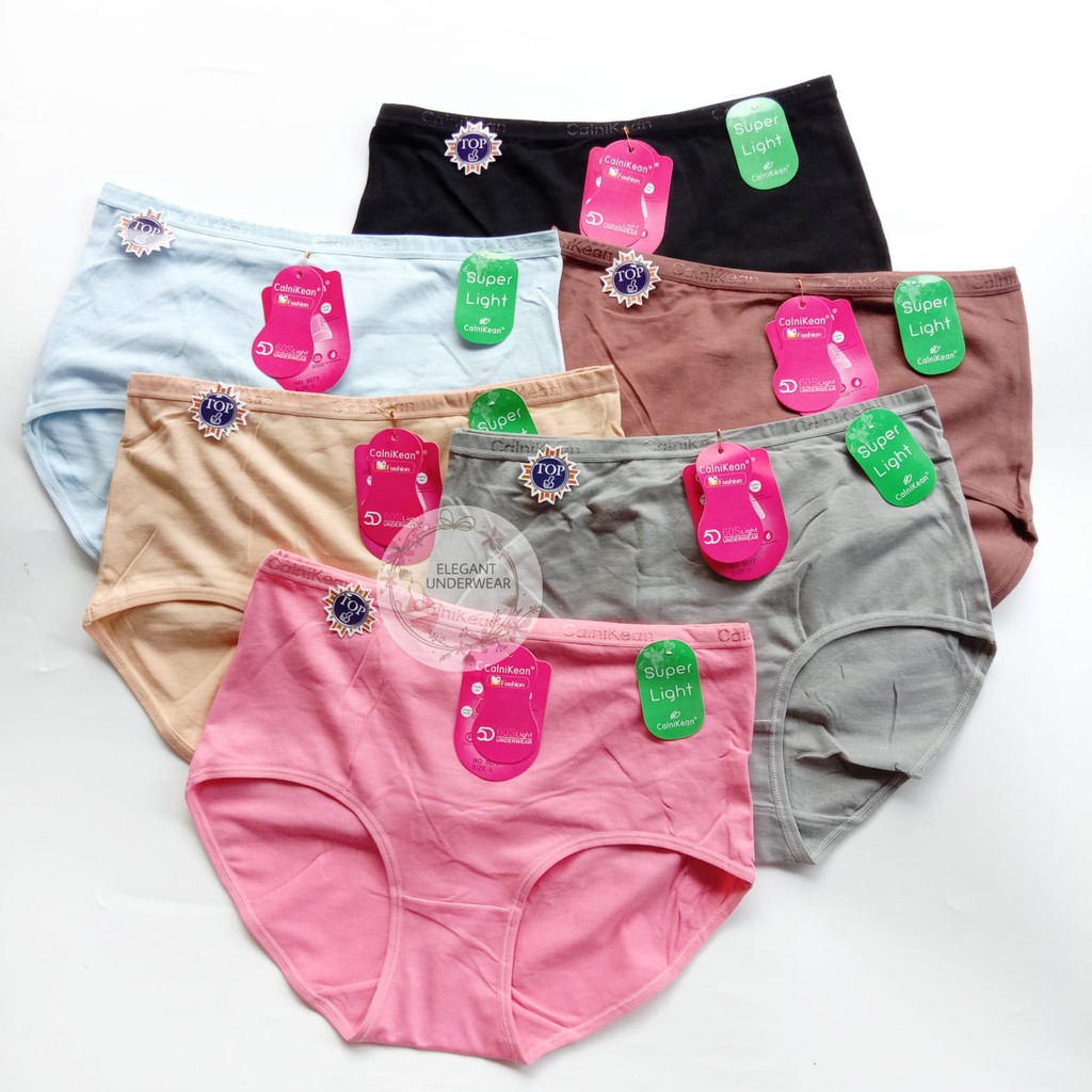 CD WANITA POLOS / CELANA DALAM WANITA CALNI KEAN UK L, XL, XXL 9077 KARET KECIL