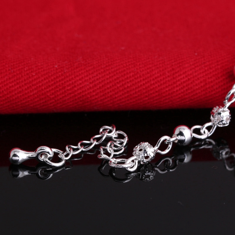 Gelang Tangan Manik-Manik Bulat Hollow Warna Permen Untuk Wanita