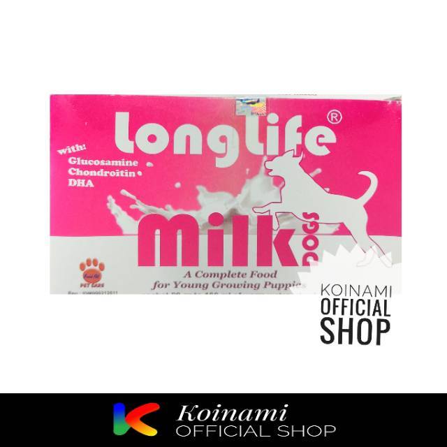 LONGLIFE MILK DOG @ 1 box PINK / raid all / susu  anjing  / PETSHOP