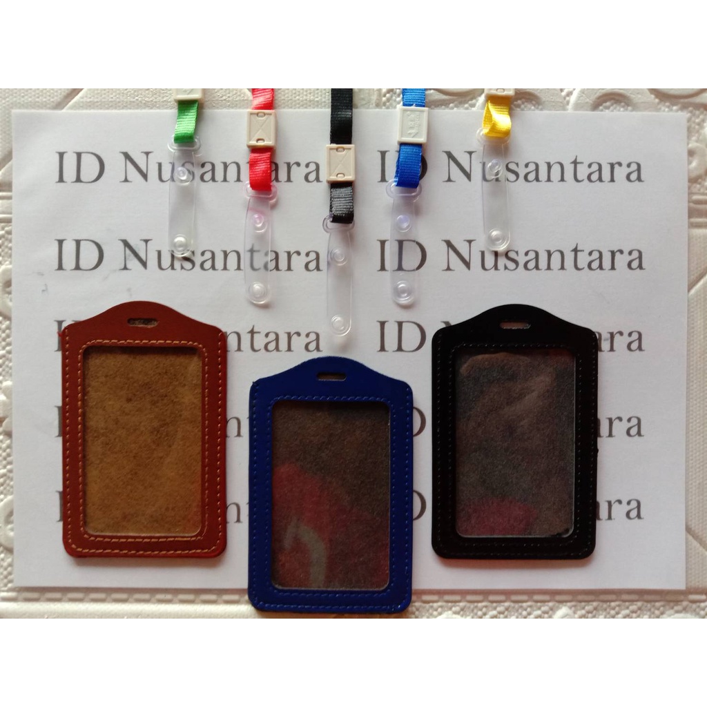 

Paket Tali 1 CM Kait Karet + Casing ID Card Kulit Diri/Potrait