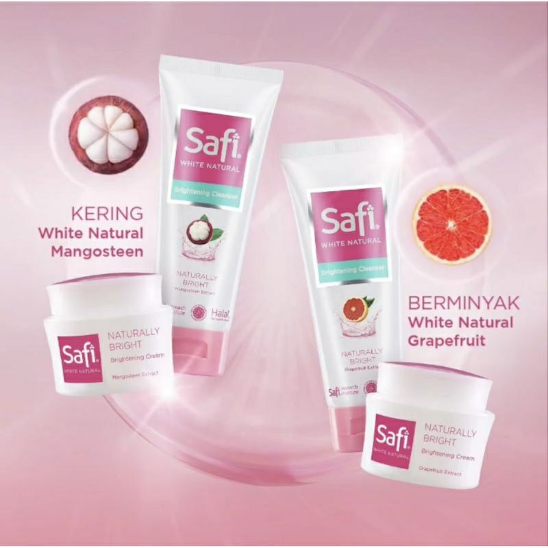 Safi White Natural Brightening Series Cleanser Cream Mangosteen Grapefruit