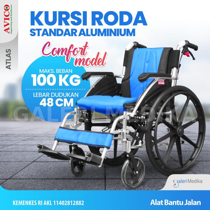 Kursi Roda Avico Atlas Deluxe - Kursi Roda Alumunium