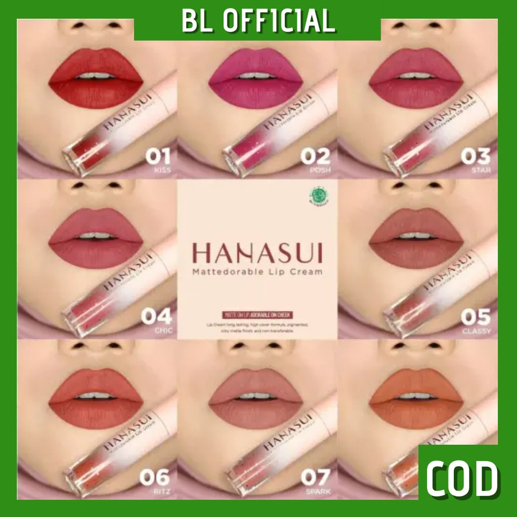 HANASUI MATTEDORABLE LIPCREAM &amp; Boba edition