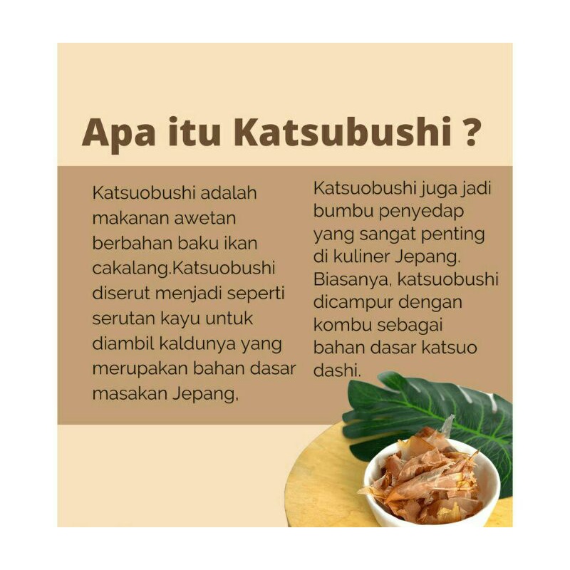 KATSUOBUSHI Bonito Flakes 500 g Halal │ Taburan Takoyaki Katsuo Bushi Serutan Ikan Cakalang