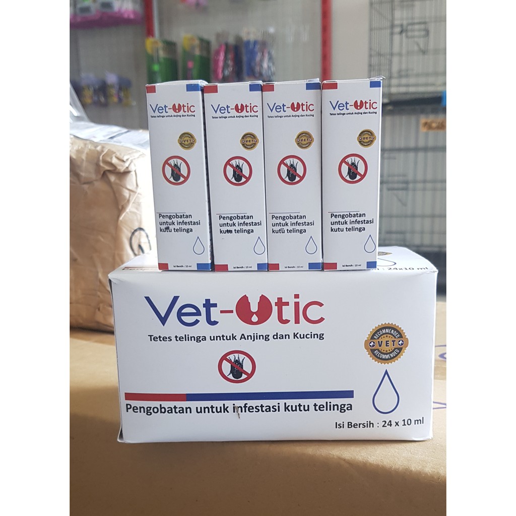 Obat Anti Kutu Telinga / Ear Mites Kucing Anjing VET OTIC 10 ML