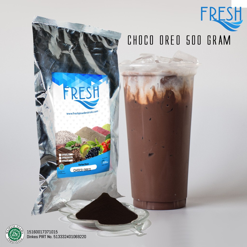 

BUBUK MINUMAN RASA COKELAT CHOCO BISKUIT FRESH POWDER DRINK 500 GRAM