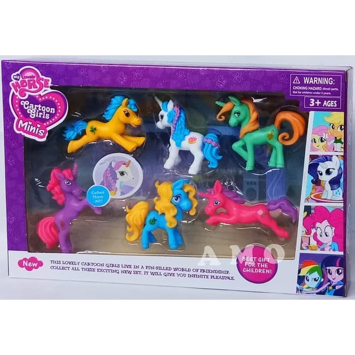 FIGURE LITTLE PONY 8029B - PAJANGAN KUE ULTAH