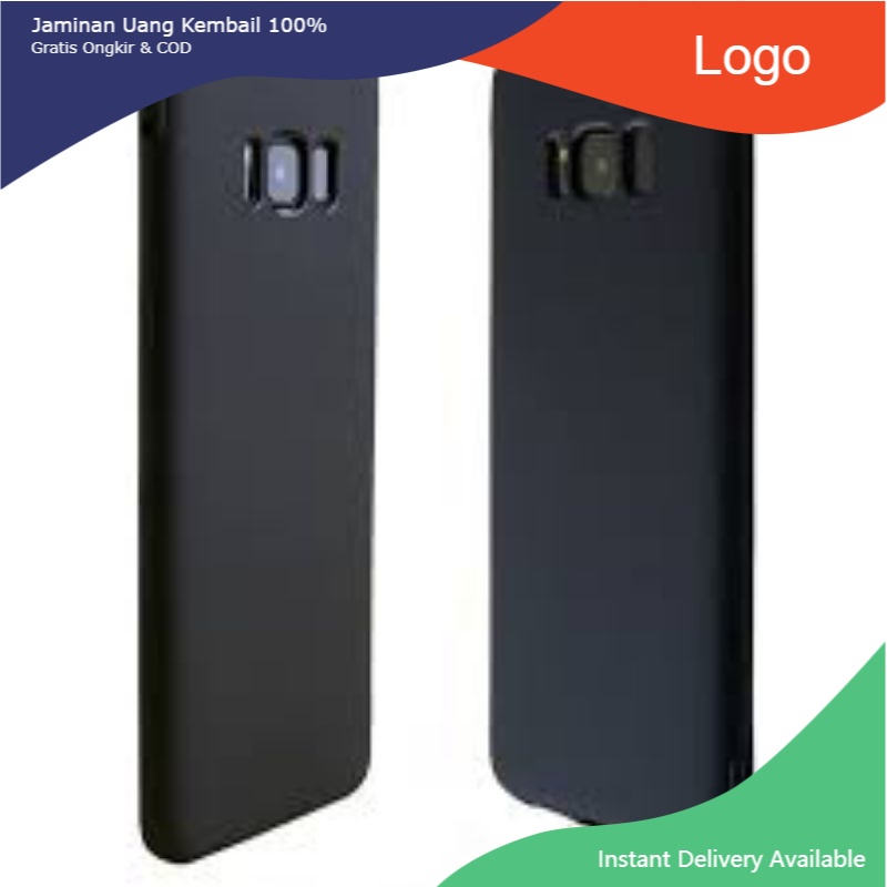 Premium Soft Case Black Matte HP Samsung S8 Plus + Casing Silikon Slim Blackmatte Hitam Polos Murah Grosir harga termurah