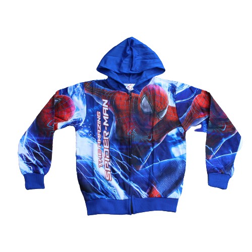 jaket hodie superheo spiderman full printing