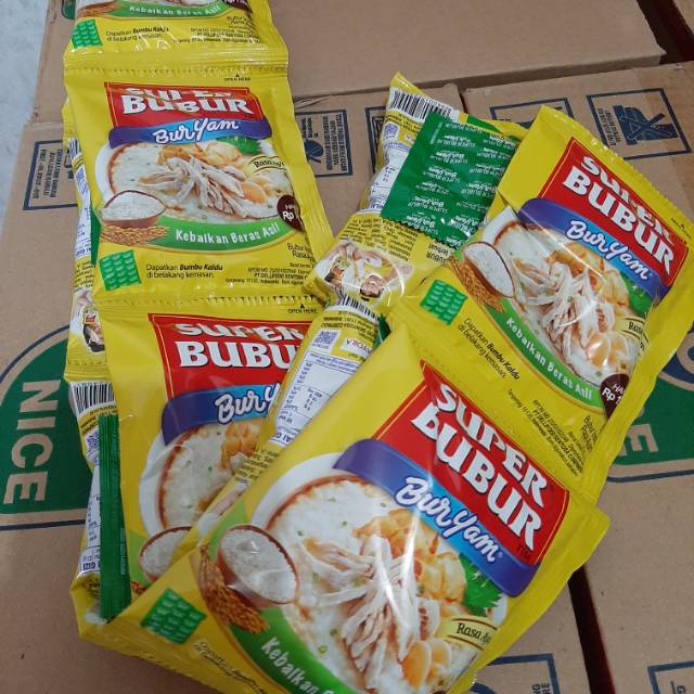 

SUPER BUBUR BURYAM 22GR /RENTENG isi 10 harga murah