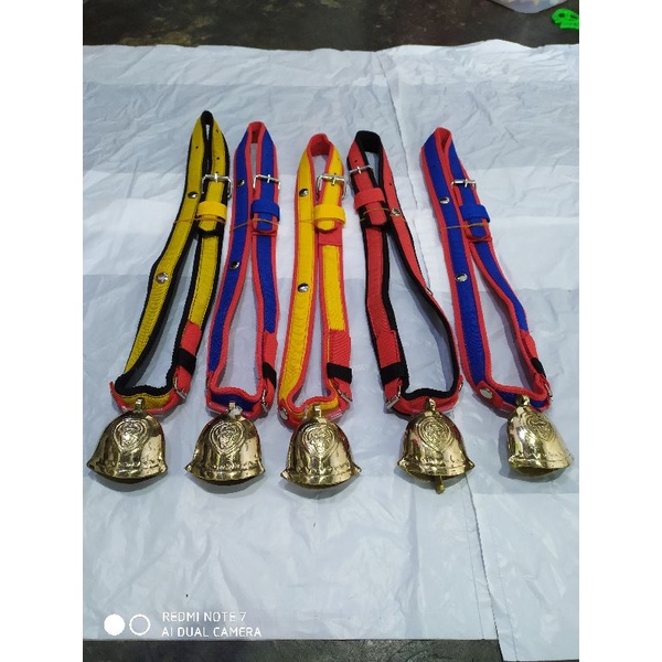 Kalung sapi kecil/pedet + lonceng