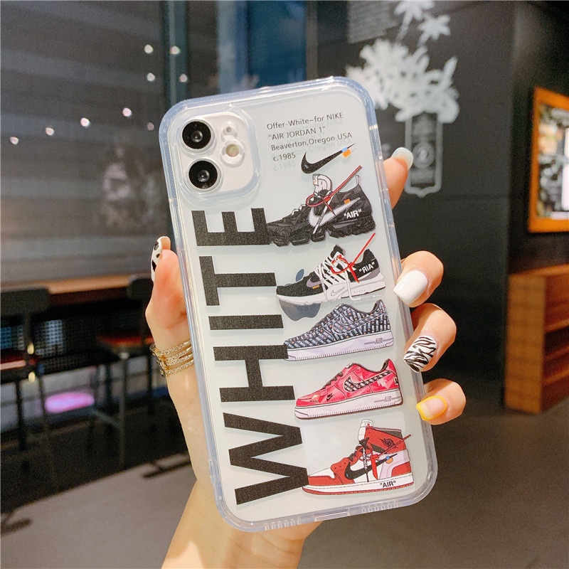 Soft Case Pelindung Desain Sneakers AJ Untuk Apple X Ipnone 12 Pro Max 7XR 11