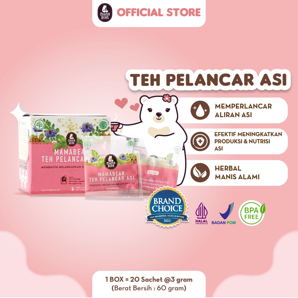 

Mama Bear -Teh Pelancar ASI / ASI Booster / Booster ASI - ASI Booster Mama Bear