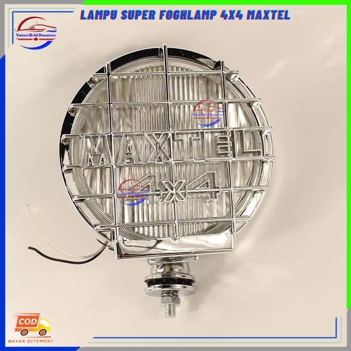 Lampu Foghlamp Halogen Bulat Depan Maxtel Kabut Sorot Depan Variasi Mobil Universal 12 Volt