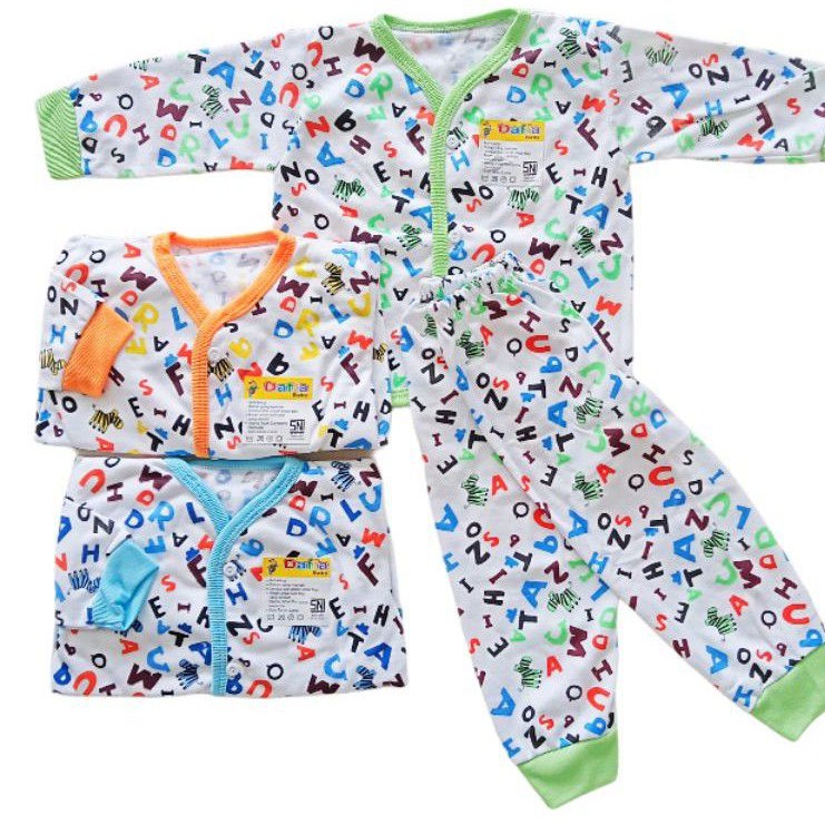 Stelan Panjang Piyama Baby Daffa 0-4 Bulan