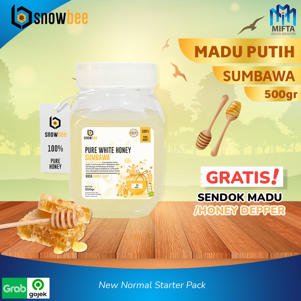 MADU PUTIH HUTAN SUMBAWA ASLI 500GR / MADU PUTIH MURNI / WHITE HONEY