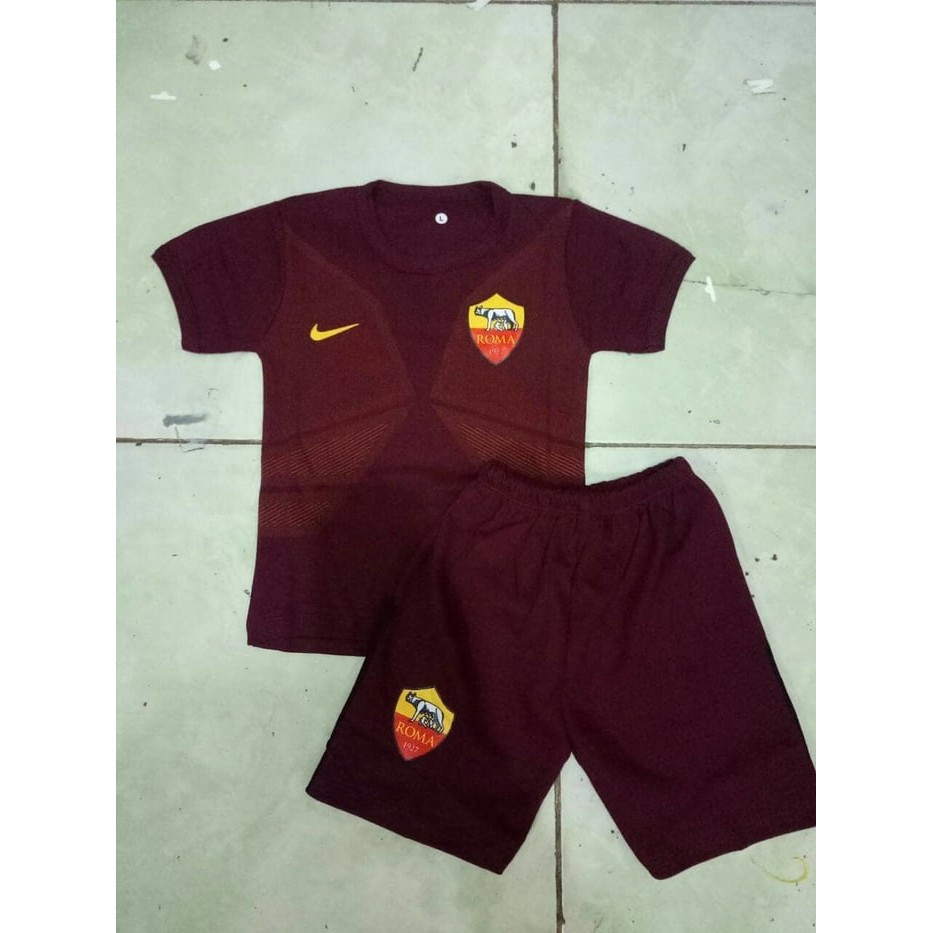 IMPORT Stelan JErsey Baju Bayi Kids Anak Kecil AS Roma Home 17 18 Grade Ori TERBARU