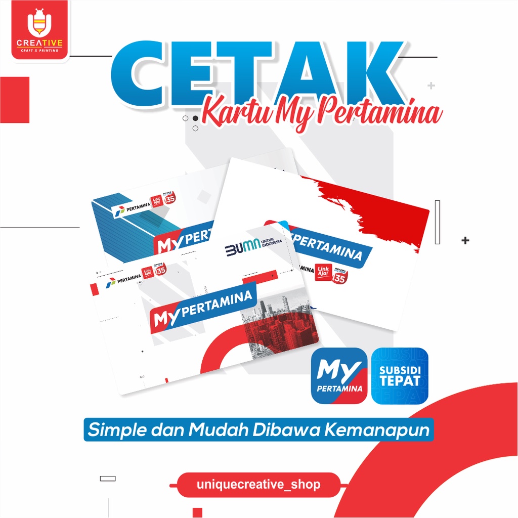 

Kartu MyPertamina Bahan Tebal Anti Air
