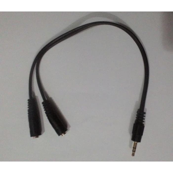 Kabel Aux Audio Splitter 3.5mm Male to 2 Female