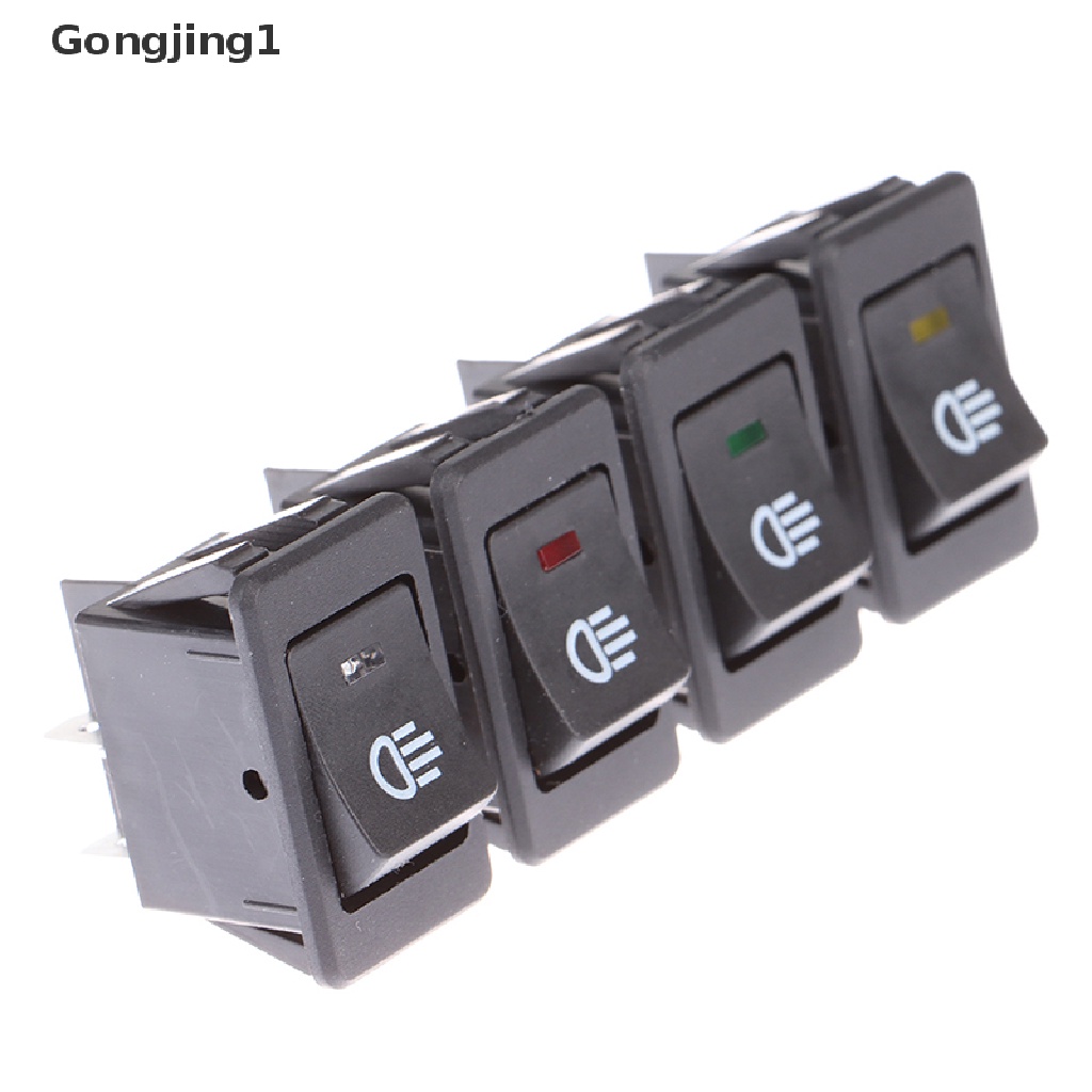 Gongjing1 Switch Lampu Kabut LED 4pin 12V 35A 2 Posisi Untuk Mobil