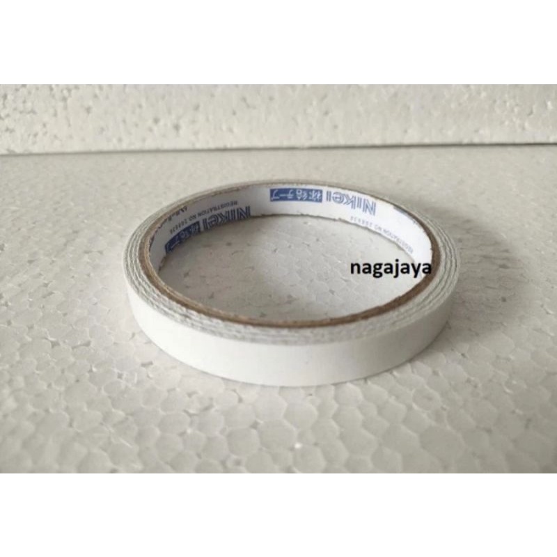 

Double tape 12mm perekat dua sisi double tape putih tape 12mm