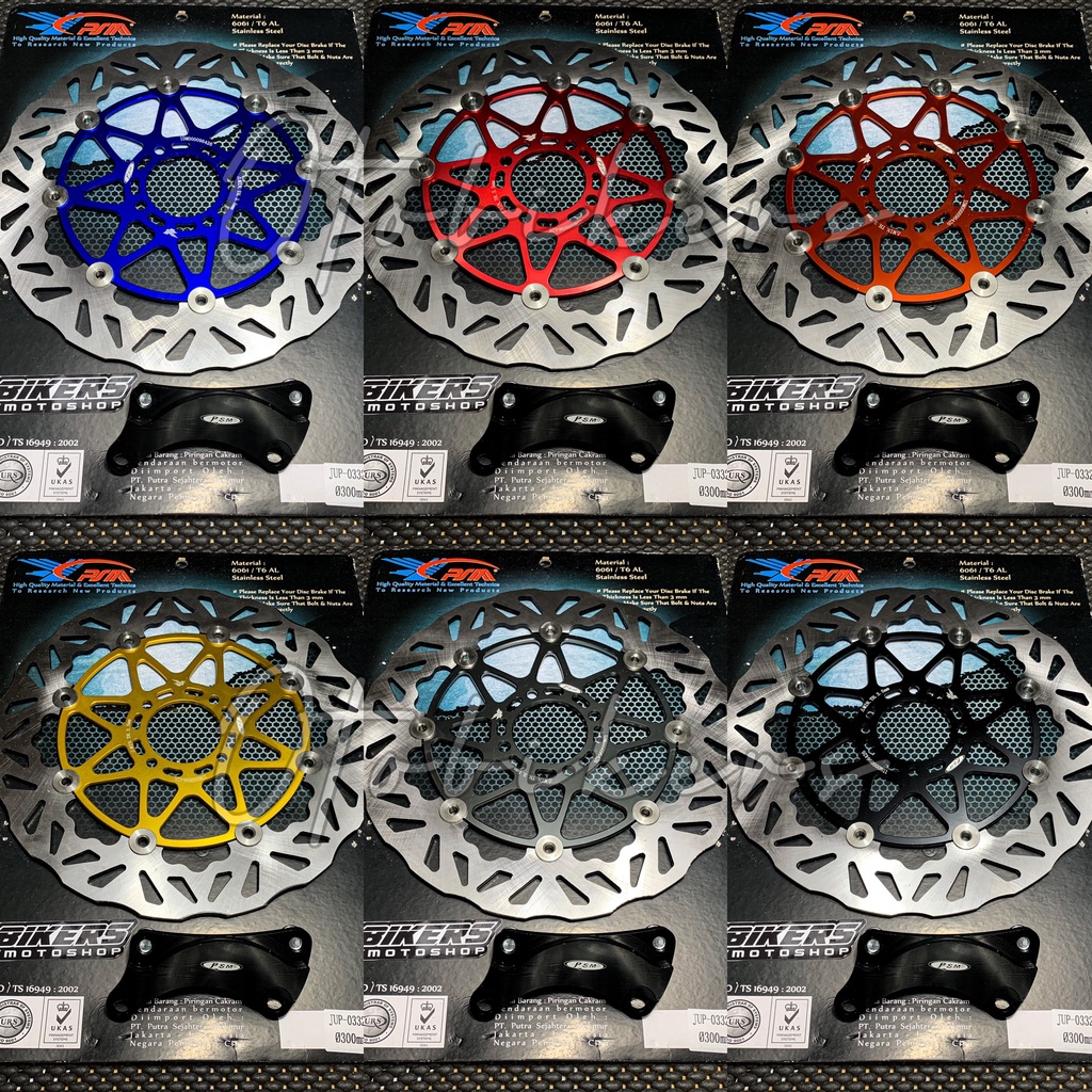 Piringan Cakram 300 mm PSM Jupiter z MX 135 Z1 Vega R ZR New fizr rx MX King 150 floating disc 300mm titanium model moto1 pro1 tdr-2