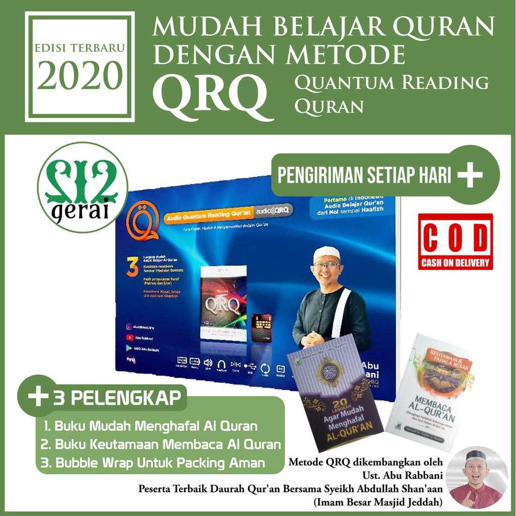 Edisi 2020 Audio Quantum Reading Quran Qrq Cara Mudah Membaca Al