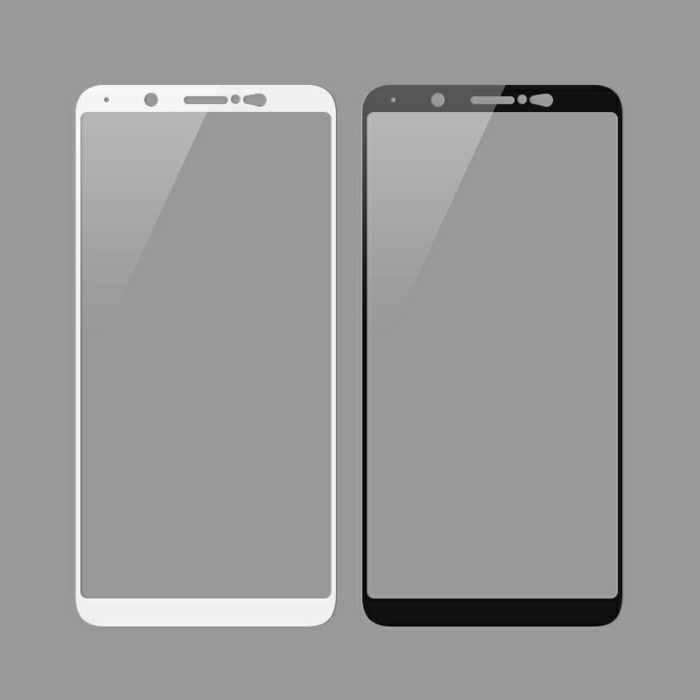 TEMPERED GLASS FULL LEM &amp; FULL COVER VIVO V7 PLUS ( V7+ )/ ANTI GORES FULL COVER VIVO [ V7 PLUS ] WHITE