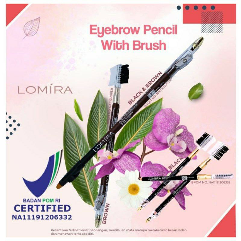 PAKET LOMIRA 3IN1 FREE TAS KOSMETIK [ EYESHADOW, PENSIL ALIS, LIPCREAM, tas kosmetik]