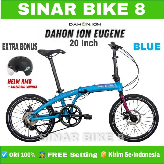 Sepeda Lipat 20 Inch DAHON ION EUGENE Alloy 9 Speed Rem Cakram