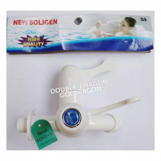 Kran Tembok Cabang Plastik Pvc New Soligen S9 Engkol