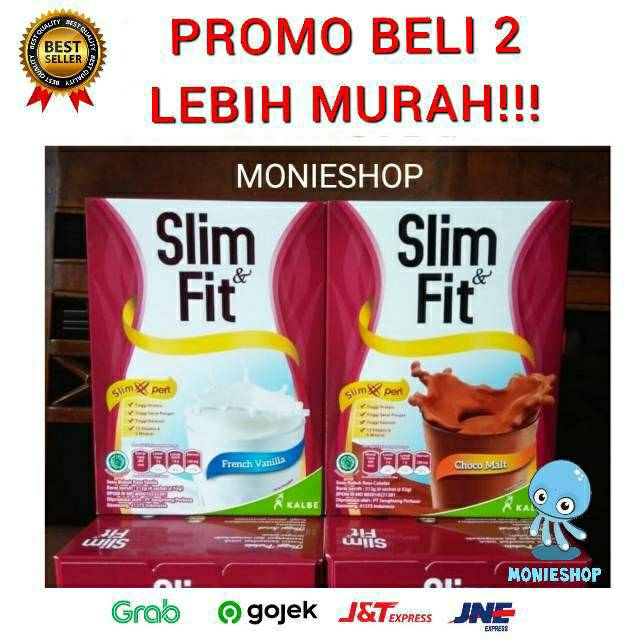 

Susu Slim & Fit 6X52Gr/ Slimfit / Slim Fit Kalbe Rasa Vanila Coklat