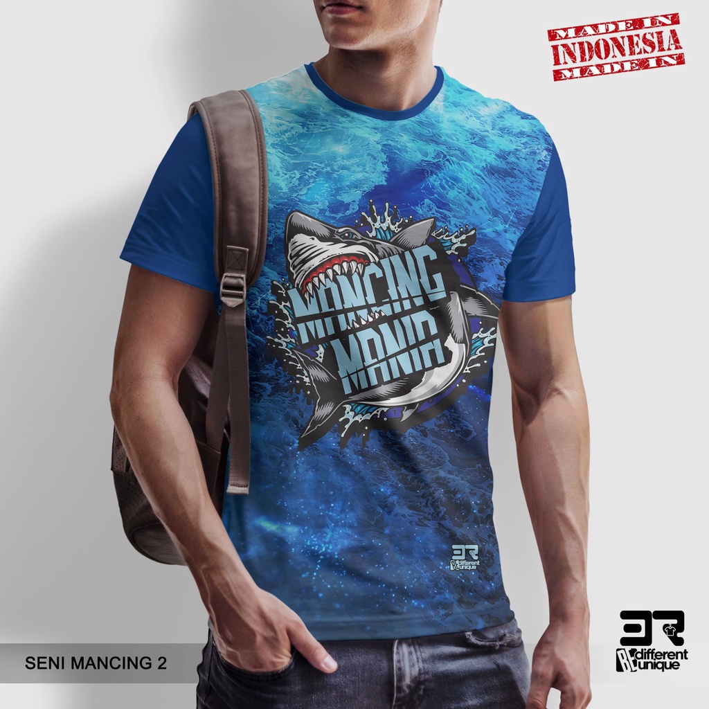 [ COD ] KAOS PRINTING GAMBAR MANCING FISHING SENI 2 - BAJU HOBI MANCING MANIA STRIKE DISTRO ORIGINAL