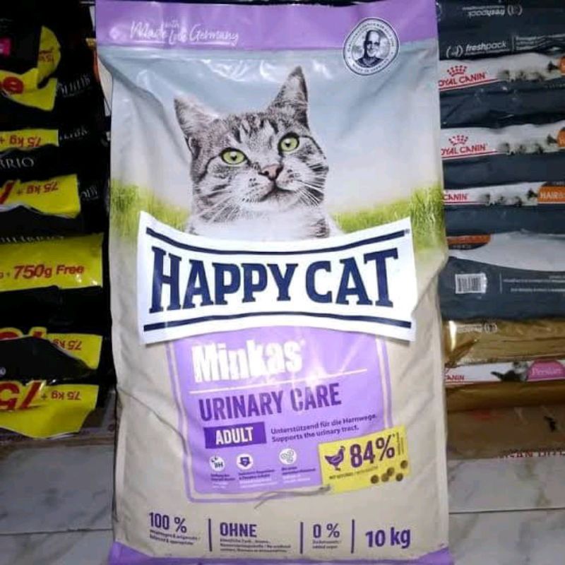 GRAB/GO-JEK Happy Cat Minkas Urinary Care Kemasan 10KG Dry Food