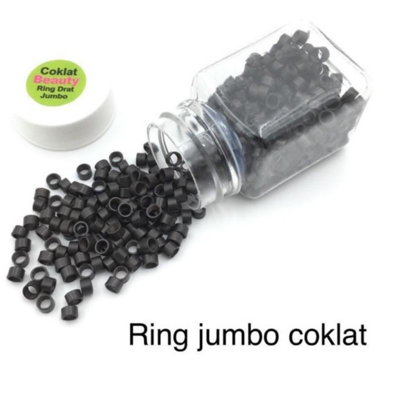 Ring Rambut Extention Sambung Rambut Uk Jumbo 1 Botol