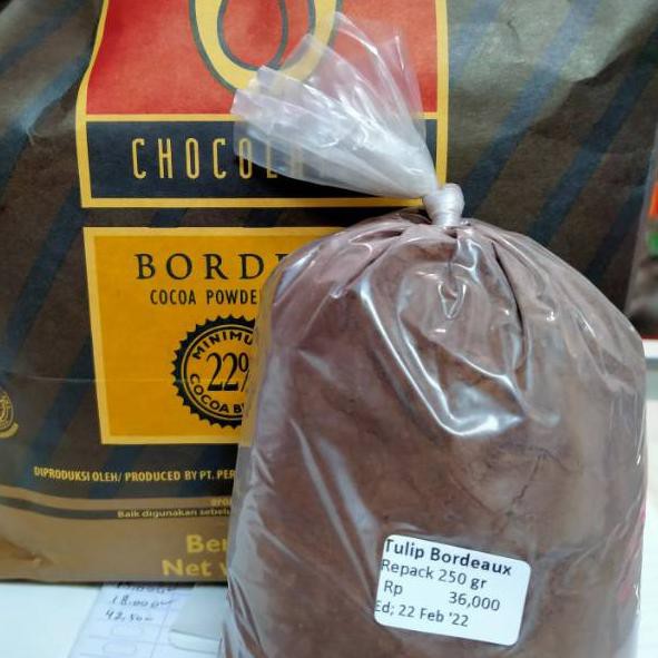

[READY STOCK] Tulip bordeaux coklat bubuk 250gr (repack)