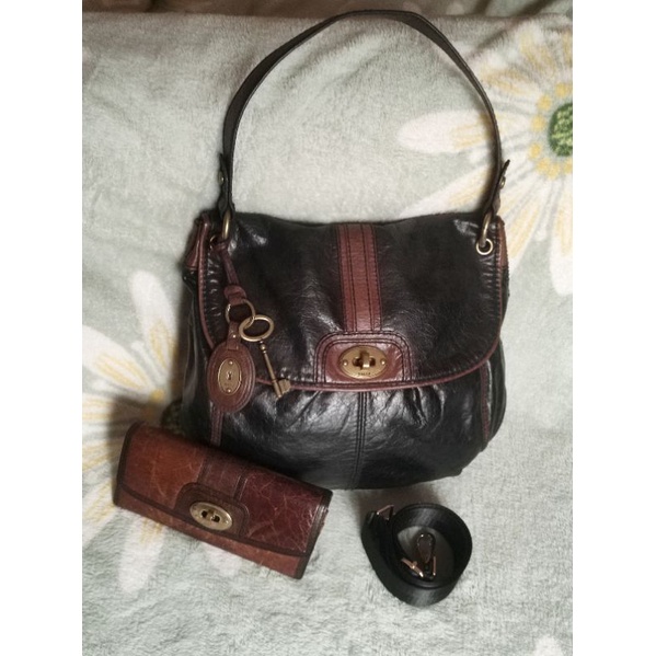 Preloved Tas Fossil Heritage Dompet Bundling