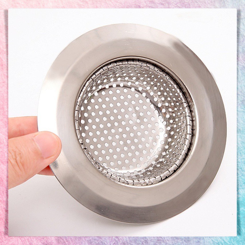 Saringan Penutup Lubang Wastafel Dapur Afur Bak Cuci Piring Stainless Steel Sink Strainer Penyaring Filter Air