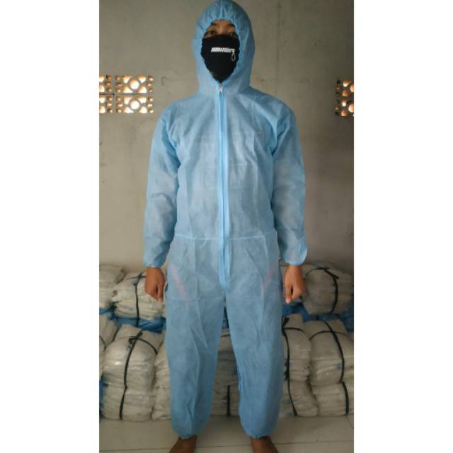 BAJU APD MEDIS HAZMAT SUIT (ANTIVIRUS) DISPOSABLE