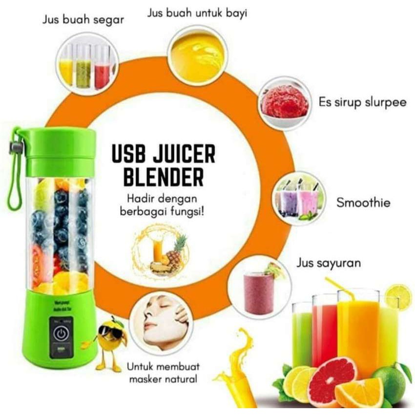 Juice Cup Blender Mini Portable/USB Blender Juicer/Alat Pembuat Jus