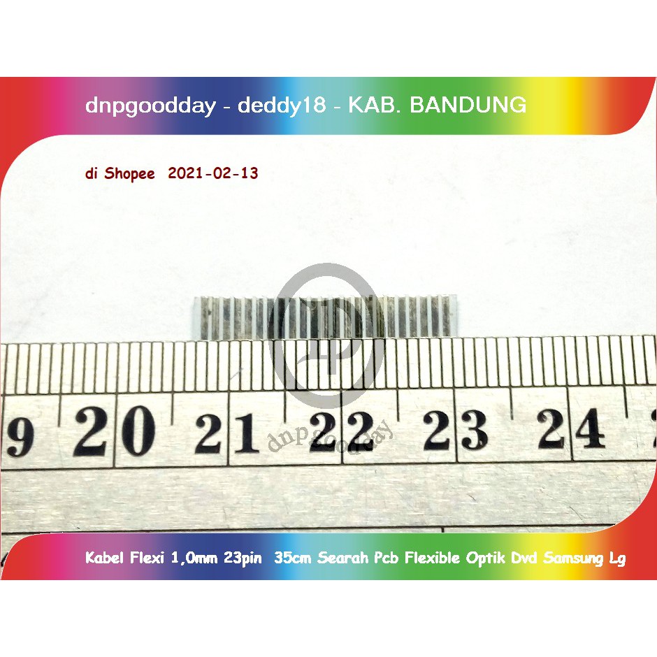 Kabel Flexi 1,0mm 23pin  35cm Searah Pcb Flexible Optik Dvd Samsung Lg